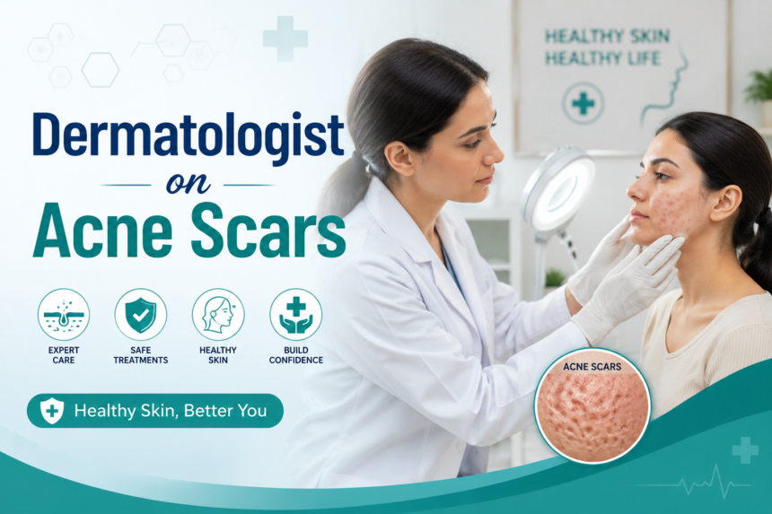 Dermatology consultation for acne scars
