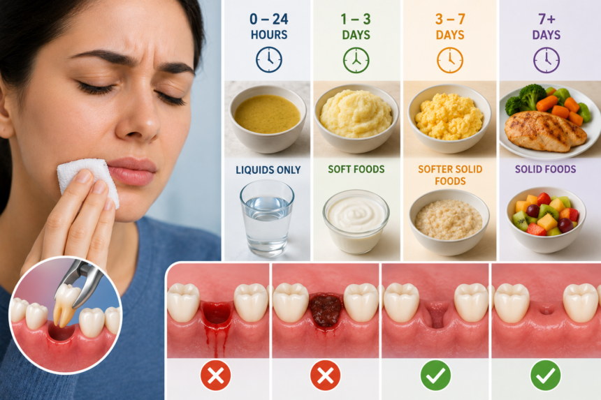 When Can I Eat Solid Food After Tooth Extraction