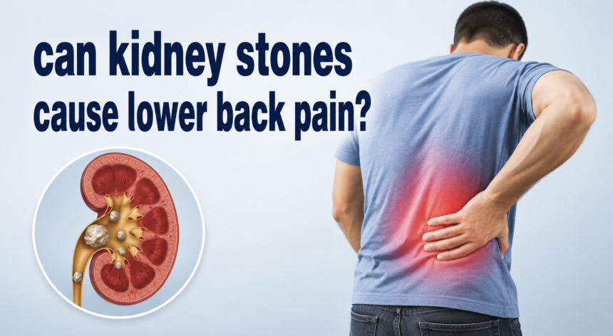 can kidney stones cause lower back pain?