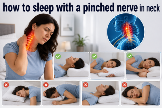 how to sleep with a pinched nerve in neck